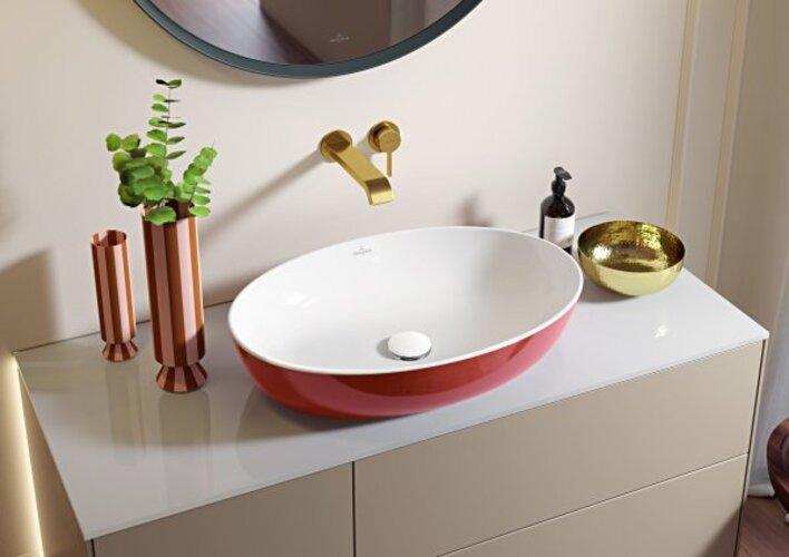 Actual product image Villeroy & Boch Countertop washbasin Artis 61 cm oval white 41986101 (410 mm, 610 mm)