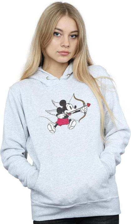 Actual product image Disney Womens/Ladies Mickey Mouse Love Cherub Hoodie (XXL)