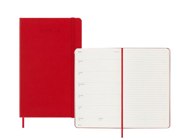Actual product image Moleskine Schüleragenda Hard Cover Weekly Notebook (13 x 21 cm, English)