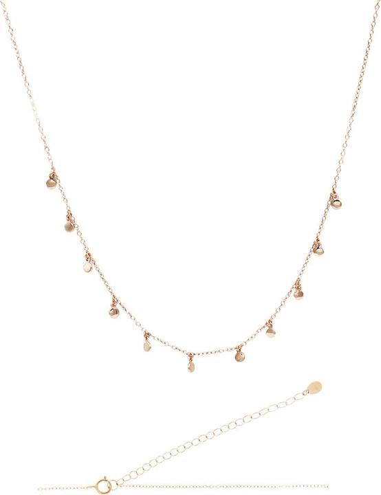 Image du produit Leyda Collier Plaquettes (Argent 925, plaqué or 750 / 18 K, 31 - 38 cm)