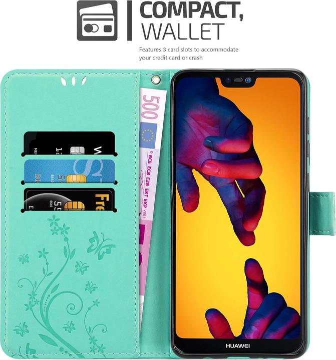 Immagine prodotto Cadorabo Copertina del libro a fiori (Huawei Nova 3E)