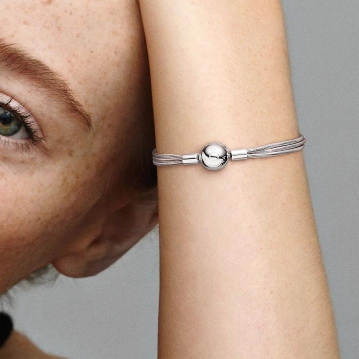 Actual product image Pandora Bracelet Moments Multi Snake Chains (19 cm, Sterling silver 925)