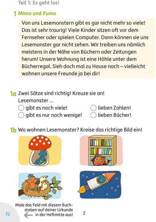 Actual product image Besser lesen 2. Klasse (German, Andrea Guckel, 2012)