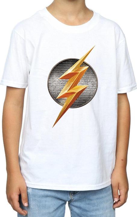 Actual product image Boys Justice League Movie Flash Emblem T-Shirt (140, 146)