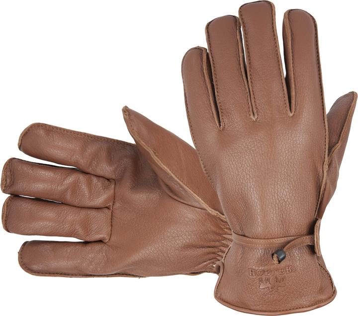 Image du produit Hofler Gants en cuir de cerf pour hommes, noir (9)