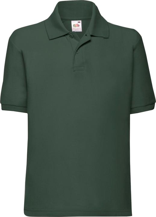 Actual product image Fruit of the Loom Childrens/Kids 65/35 Plain Pique Polo Shirt (116)