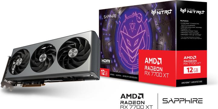 Image du produit Sapphire Nitro+ RX 7700XT (12 Go)