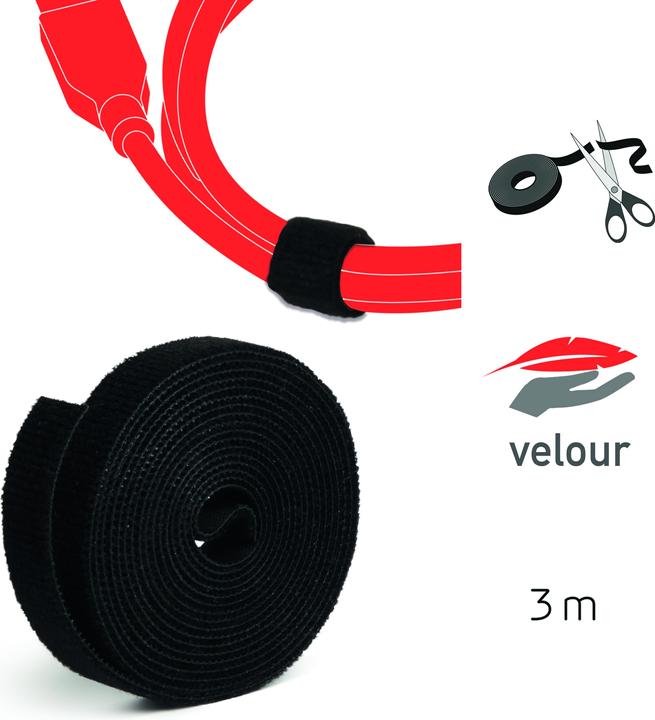 Actual product image Label-the-cable Velcro tape roll (16 mm)