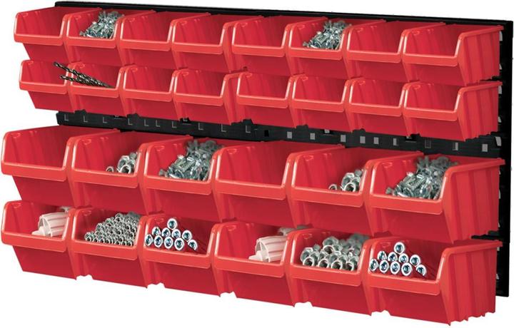Image du produit Kistenberg WORK BOARD WITH CUFF BLACK 80x40cm 2pcs + 28 CONTAINERS NTBNP1 RED