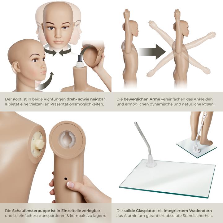 Actual product image tectake Mannequin (110 x 30 x 50 cm)
