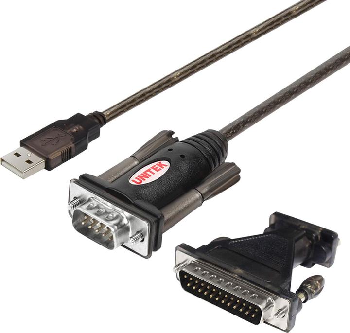 Image du produit Unitek Y-105A USB v. 1.1. DB9F/DB25M noir Adaptateur/interface de câble (1.50 m)