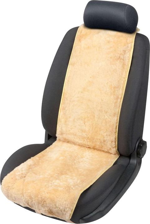 CarComfort Protège-siège en peau d'agneau Cosmo beige 12-14 mm de hauteur de fourrure