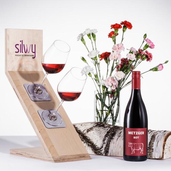 Immagine prodotto Silwy Bicchieri da vino per esterni in cristallo Set di 2 (25 cl, 2 Occhiali, Set di bicchieri da vino)