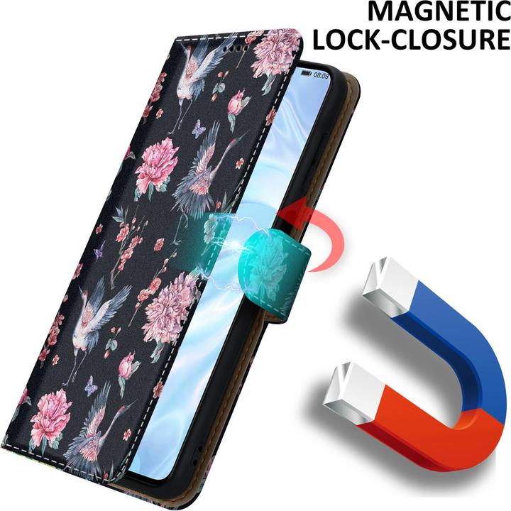 Actual product image Cadorabo Book cover with print (Huawei P30)