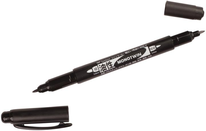 Produktbild Tombow Mono twin Zeichen-Marker (Black, 0.40 mm, 1 x)