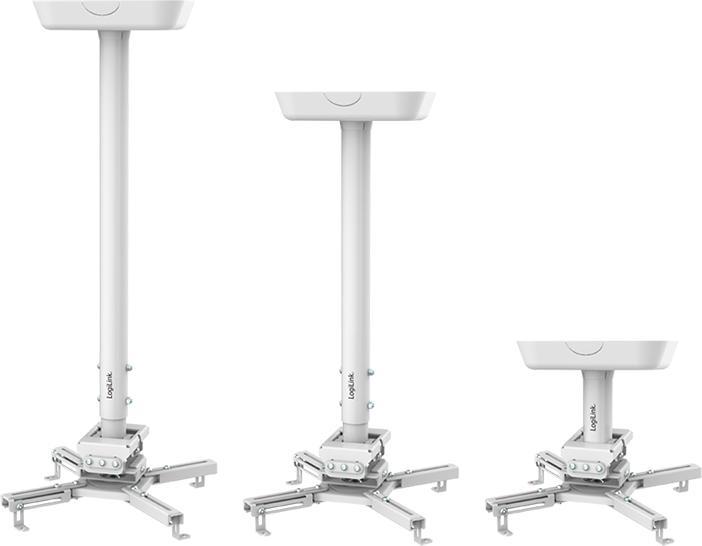 Produktbild LogiLink beamerhalterung armlänge 595-895 mm weiss (Decke)
