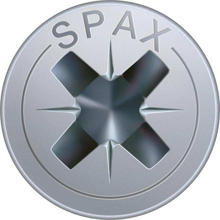 Image du produit Spax Vis R 88094 tête fraisée avec pointe/croix -PZ 3,5 x 45/40-Z acier électro-galvanisé WIROX (200 Vis par pièce)