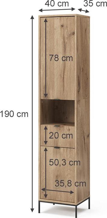 Produktbild Vicco Eliza (40 x 35 x 190 cm)