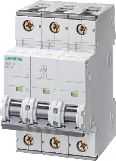 Immagine prodotto Siemens SIEM 5SY4380-7 Interruttore miniaturizzato 400V 10kA, tripolare, C, 8