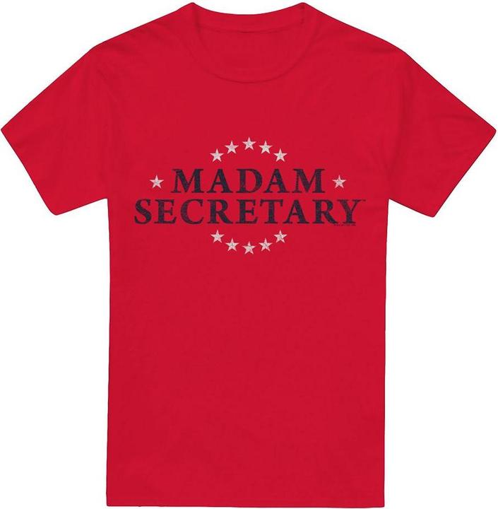 Actual product image Madam Secretary Mens Distressed Logo T-Shirt (XXL)