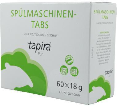 Tapira Spülmaschinentabs 60 x 18 g/Pack.