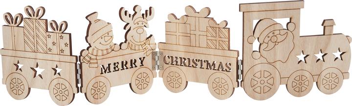 Produktbild VBS Holz-Silhouette "Weihnachtszug"