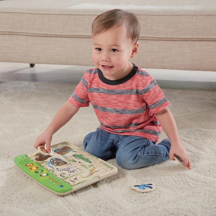 Actual product image VTech First Interactive Animal Puzzle (French)