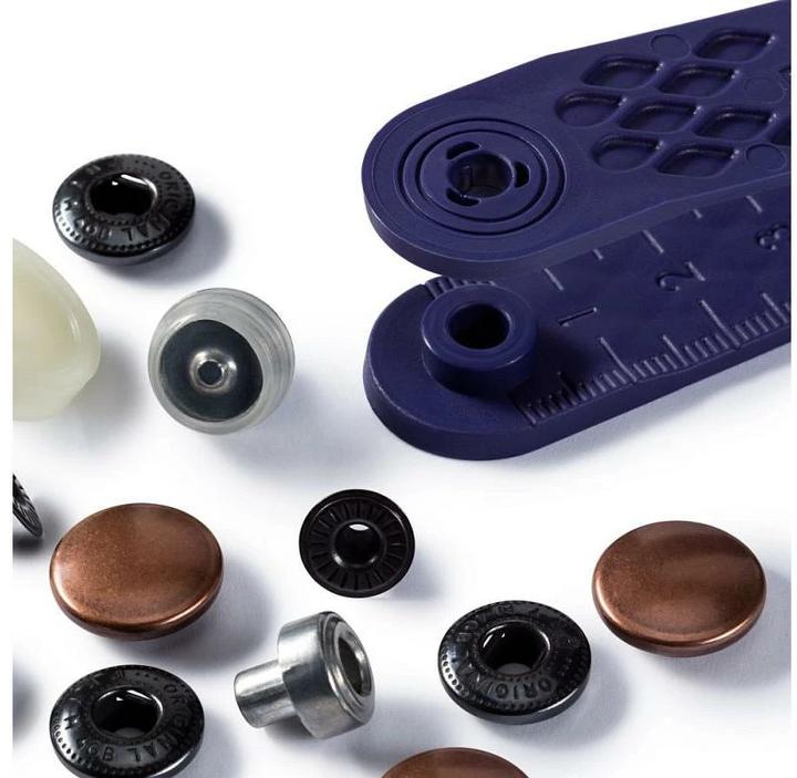 Actual product image Prym Push button anorak, old copper, 15 mm, card 10 pcs. 15 mm, card 10 pcs.