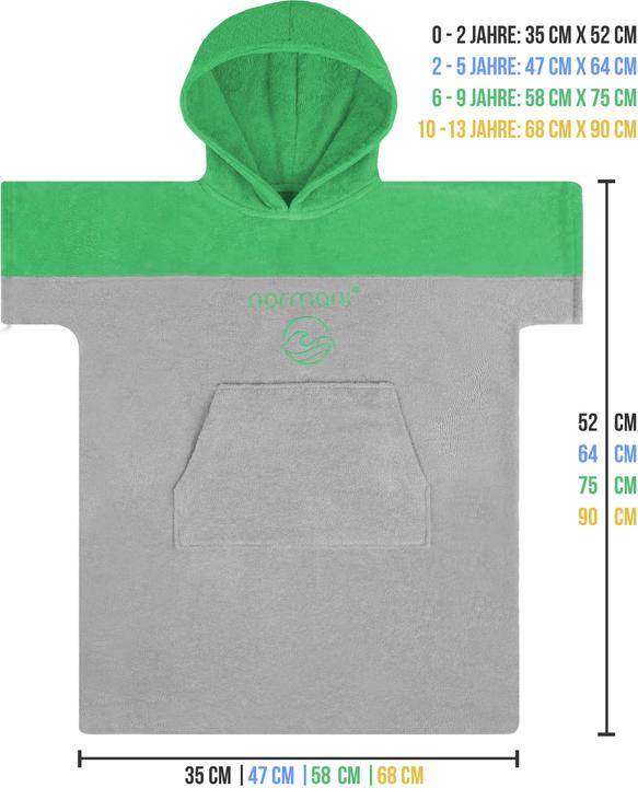 Actual product image Normani Kinder Badeponcho 6-9 Jahre Puwai (6, 7, 8, 9)