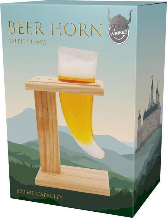 Image du produit Winkee Stand and Glass - Corne de bière viking (1 x)