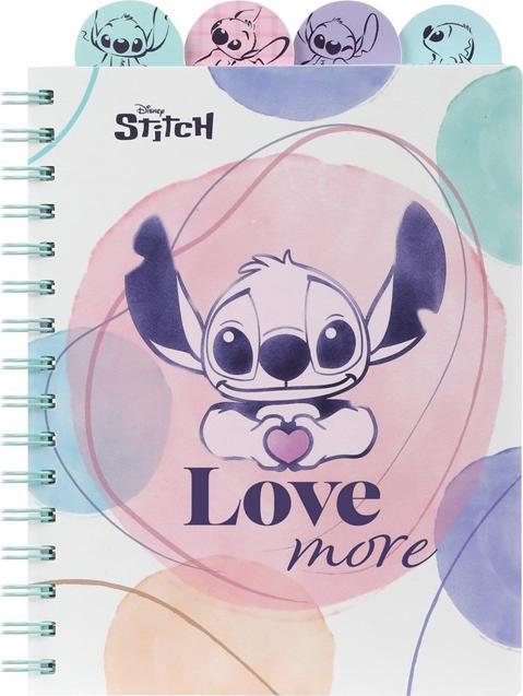 Disney Spiralnotizbuch A5 Stitch (A5, Rigatura speciale, Copertina rigida)