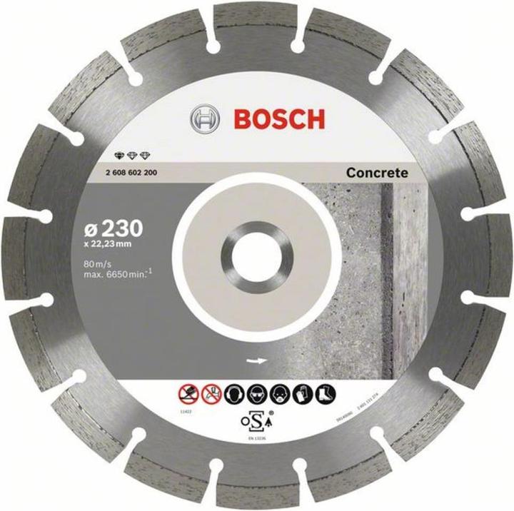 Produktbild Bosch Professional Zubehör Diamanttrennscheibe Standard for Concrete, 230 x 22,23 x 2,3 x 10 mm, 1er-Pack
