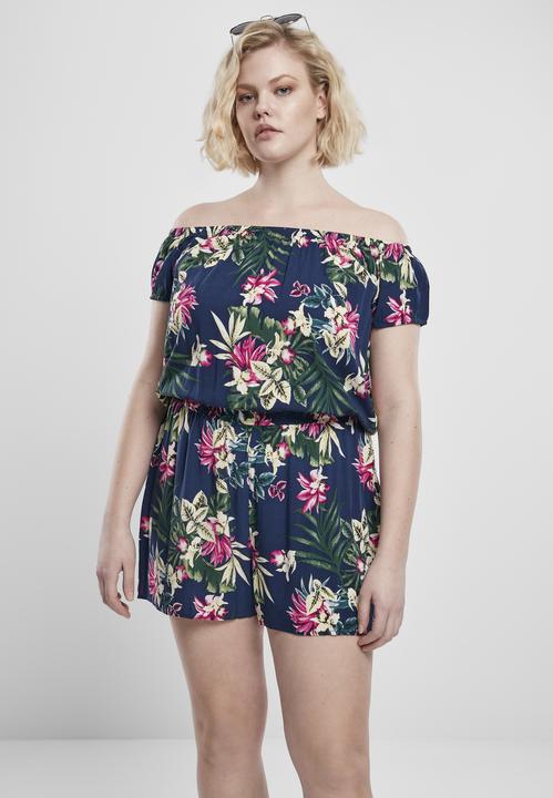 Produktbild Urban Classics Ladies AOP Off Shoulder Short Jumpsuit (5XL)