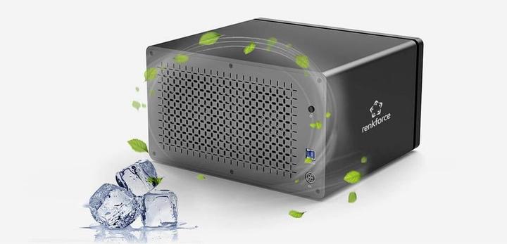 Immagine prodotto Renkforce RF-6647854 8.9 cm (3.5 Zoll) Festplattengehäuse 8 Bay 3.5 Zoll USB-A ( (3.5")