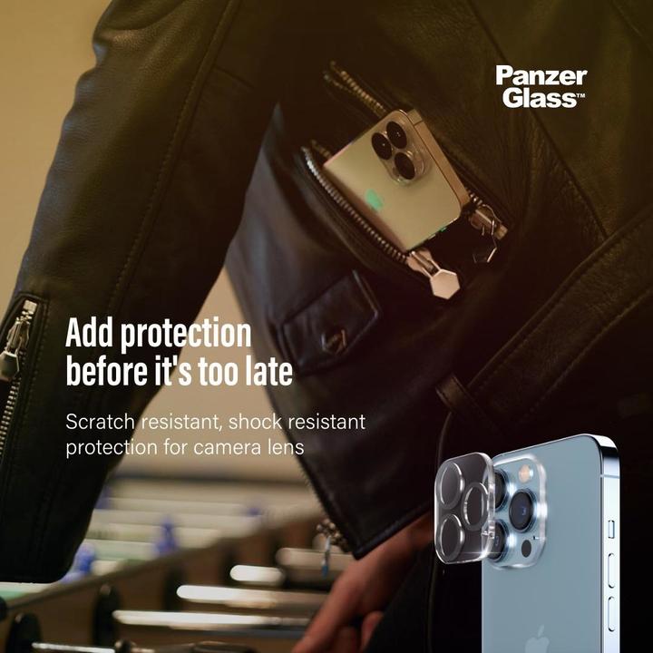 Actual product image PanzerGlass Camera Protector (1 Piece, Apple iPhone 13 Pro Max, Apple iPhone 13 Pro)