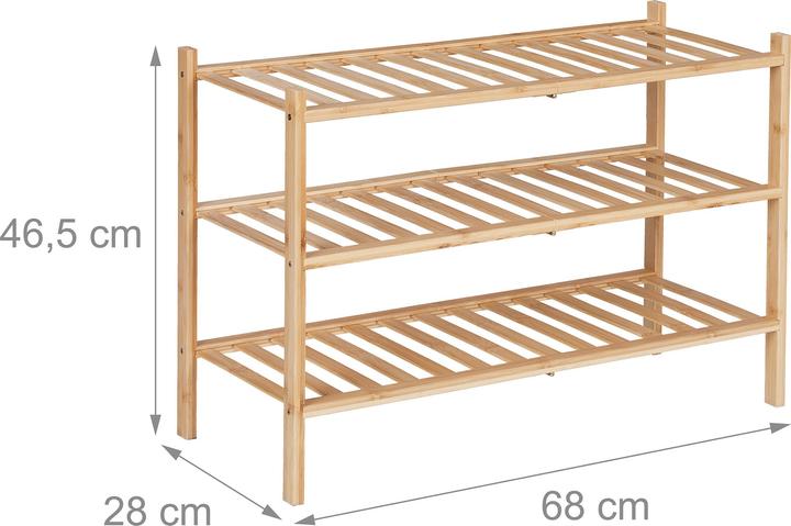 Actual product image Relaxdays Shoe rack (68 x 28 x 46.5 cm)