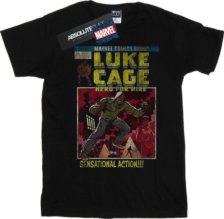Actual product image Mens Luke Cage Distressed Yourself T-Shirt (XXL)