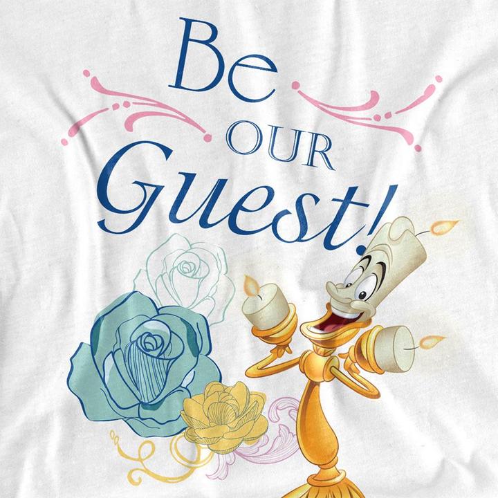 Image du produit Beauty And The Beast - T-shirt BE OUR GUEST - Adulte (S)