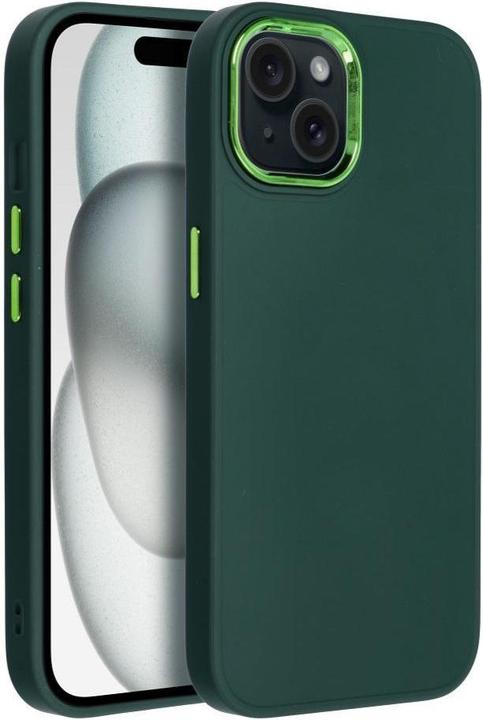 Actual product image OEM Back panel cover FRAME Case for IPHONE 15 green (Apple iPhone 15)