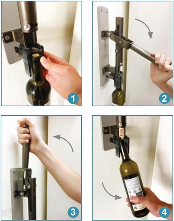 Image du produit Wandkorkenzieher mit Holzhalterung (Tire-bouchon)