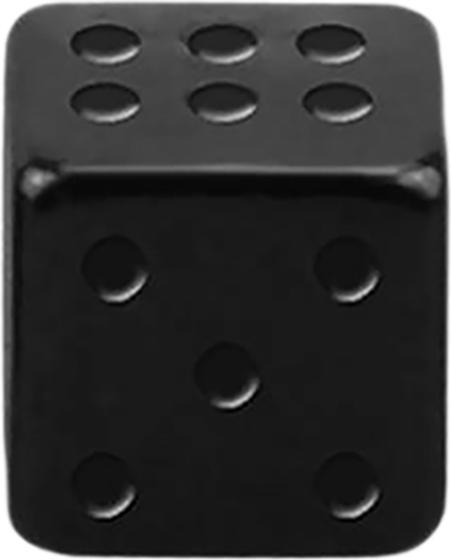 Produktbild Star Piercing Würfel schwarz (ohne Messing, Chirurgenstahl 316L)