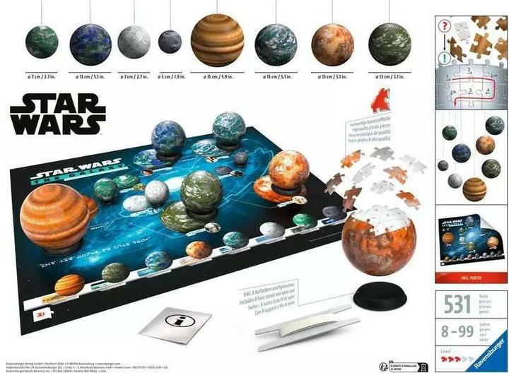 Immagine prodotto Ravensburger I pianeti della galassia di Star Wars (531 pezzi)