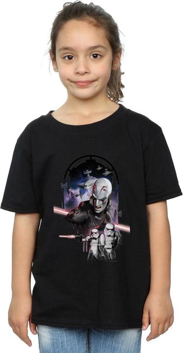 Actual product image Star Wars Girls Rebels The Grand Inquisitor Cotton T-Shirt (140, 146)