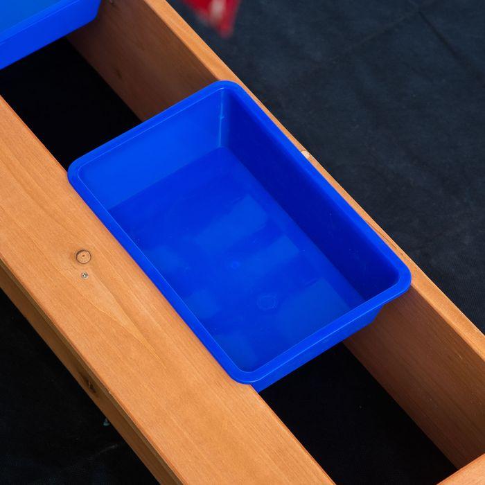 Produktbild Swisshandel24 Sandkasten Sandkiste Holz Bodenloses Design Matsch-Bereich für Kinder 3-7 Jahre Sandkasten mit Abdec