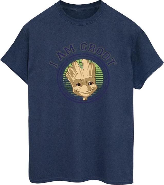 Actual product image Guardians of the Galaxy Womens/Ladies Groot Varsity Cotton Boyfriend T-Shirt (L)