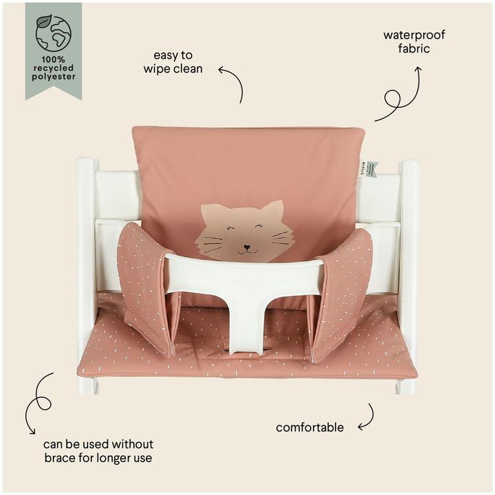 Actual product image Trixie Baby Highchair seat cushion water-repellent cat