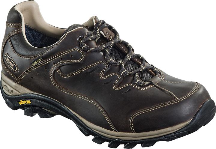Meindl Scarpa Light Hike Caracas GTX Taglia 43 - 9 marrone scuro Pelle Nubuck Fodera Gore-Tex (43)