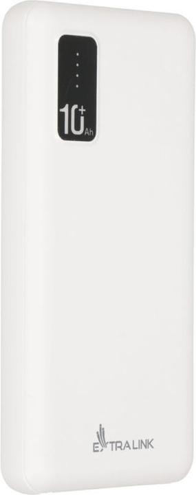 Produktbild Extralink EX.19638 power bank Lithium Polymer (LiPo) White (10000 mAh, 10 W, 37 Wh)