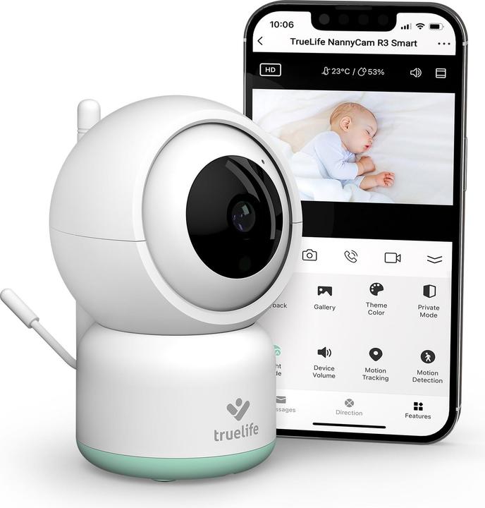 Truelife NannyCam R3 (Babyphone mit Kamera, 10 m)