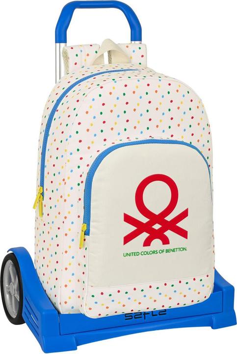 Benetton Schulrucksack mit Rädern Topitos (30 x 46 x 14 cm) (14 l)